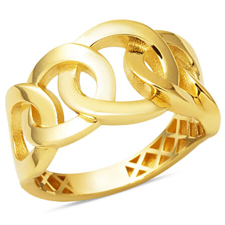 Sonsuzluk Zinciri 14 Ayar Altın Yüzük