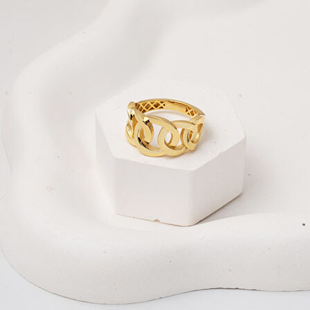 Sonsuzluk Zinciri 14 Ayar Altın Yüzük