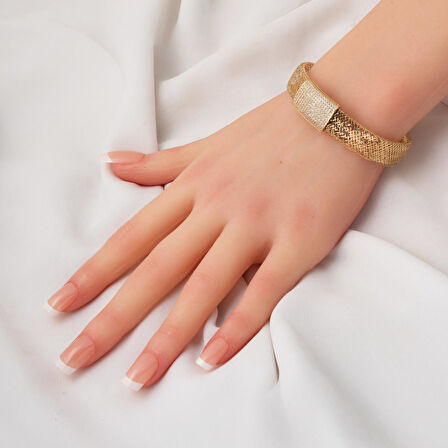 İtalyan Hasırı 14 Ayar Altın Bileklik