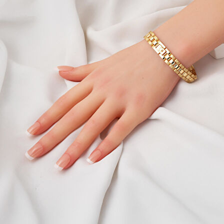 Rolex 14 Ayar Altın Unisex Bileklik