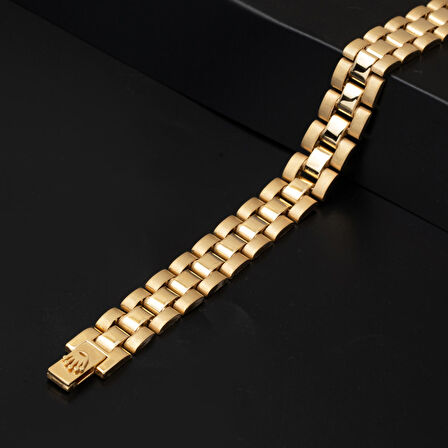 Rolex 14 Ayar Altın Unisex Bileklik