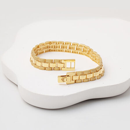 Rolex 14 Ayar Altın Unisex Bileklik