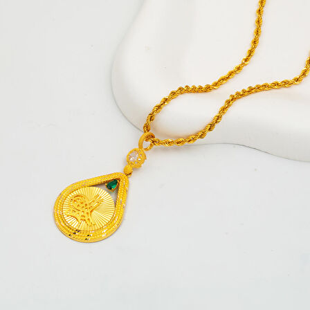 Damla Tuğralı 14 Ayar Altın Kolye