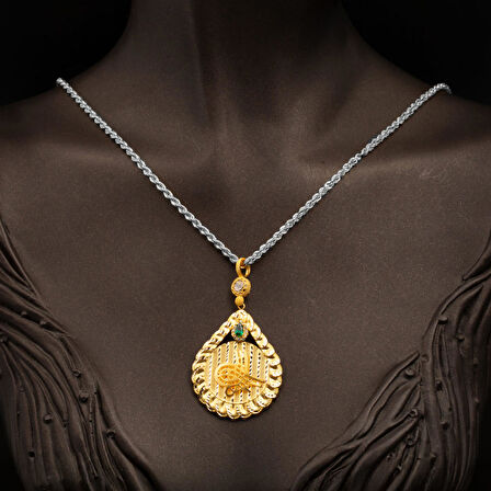 Tuğralı Kolye Ucu 14 Ayar Altın