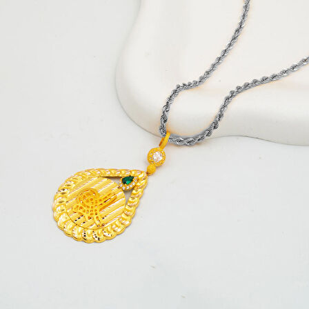 Tuğralı Kolye Ucu 14 Ayar Altın