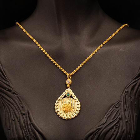 Tuğralı 14 Ayar Altın Kolye