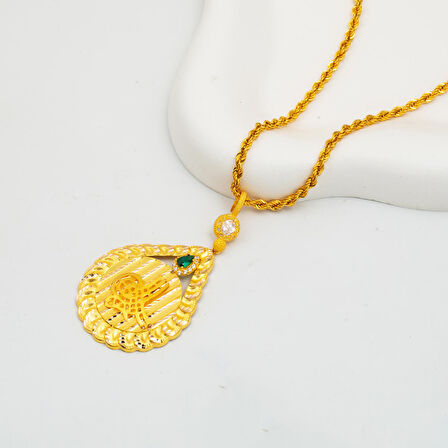 Tuğralı 14 Ayar Altın Kolye