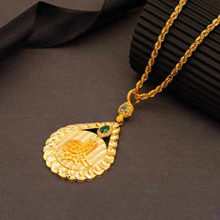 Tuğralı 14 Ayar Altın Kolye