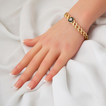 Gurmet 14 Ayar Altın Çağla Bileklik