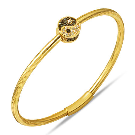 Ying Yang İtalyan Altın Bileklik 14 Ayar