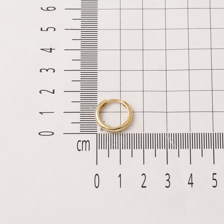 14 Ayar Altın 1.5 cm. Çaplı Klasik Halka Küpe