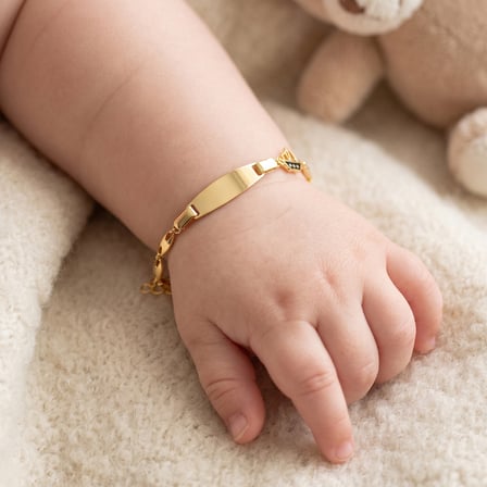 14 Ayar Altın Yelkenli Gemi Figürlü Bebek ve Çocuk Künyesi - İsim Yazılabilir