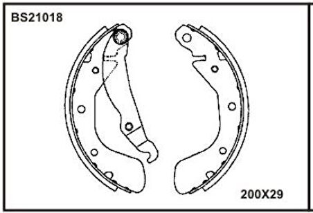 Opel Arka Fren Balatası Pabuc Corsa A / B Tigra Astra F - Beser Bs21018
