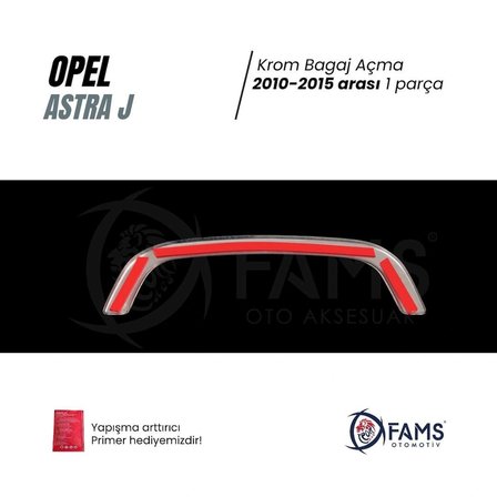 Opel Astra J Hb Krom Bagaj Açma 2010-2015 P. Çelik