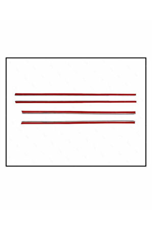 Opel Corsa C Krom Cam Çıtası 4 Prç. 2000-2006 P. Çelik