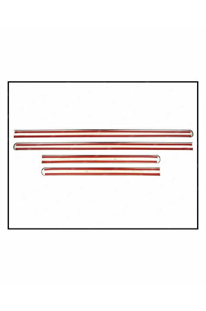 Opel Corsa C Krom Yan Kapı Çıtası 4 Prç. 2000-2007 Arası P. Çelik