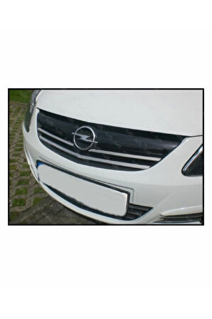 Opel Corsa D Krom Ön Panjur 3 Prç. 2006-2014 Arası P. Çelik
