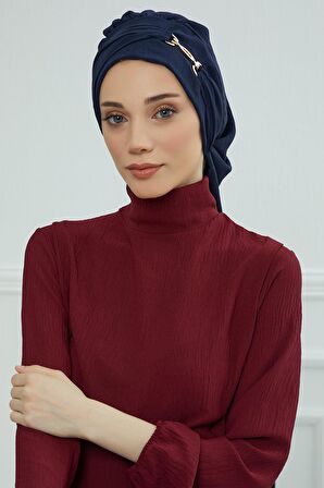 Aerobin Kumaş Aksesuarlı Hazır Türban,HT-93
