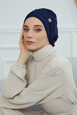 Aksesuarlı Şifon Hazır Türban,HT-95S,HT-95S