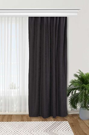 Çiçek Aksesuarlı Fon Perde Sağ Kenar,PR-3SAG