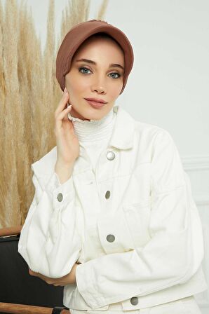 Siperlikli Penye Şapka Bone,B-73