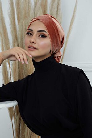 Kuşaklı Kadife Bone,B-31K