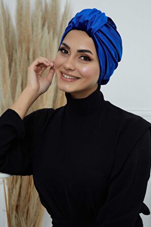 Ön Kemer Detaylı Kadife Bone,B-68K