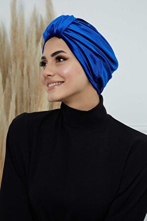 Ön Kemer Detaylı Kadife Bone,B-68K
