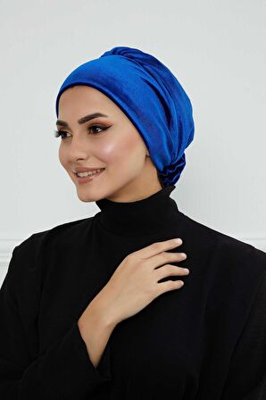 Gül Detaylı Kadife Bone,B-53K