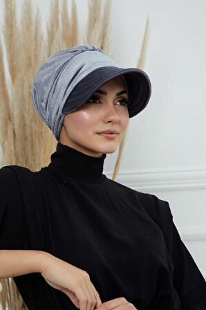 Siperlikli Kadife Şapka Bone,B-73K