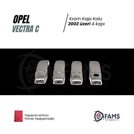 Opel Vectra C Krom Kapı Kolu 4 Kapı 2002 Üzeri P. Çelik