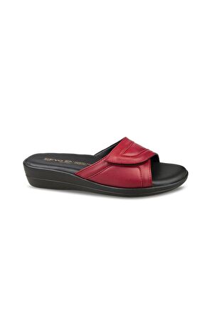 Ceyo 9863-36 Anatomik Taban Cırtlı Kadın Terlik Bordo 36-40 