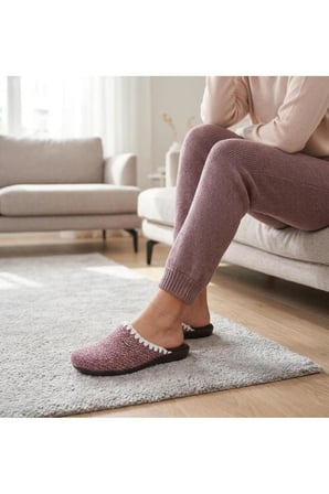 Ceyo 9866-60 Kadın Kışlık Ev Terliği Pembe 36-40 