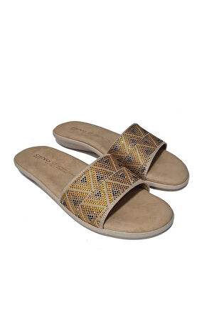 CEYO 9827-27 ORTOPEDİK TAŞ DETAYLI KADIN TERLİK