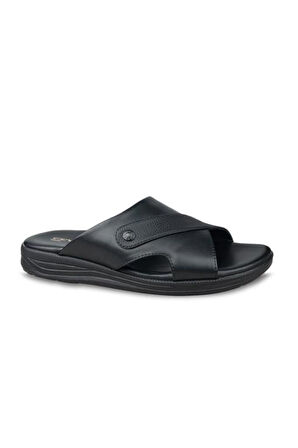 Ceyo 9956-10 Memory Foam Taban Erkek Terlik Siyah 40-45 