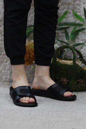 Ceyo 9984-5 Siyah Comfort Kemik Çıkıntısına Özel Kadın Terlik