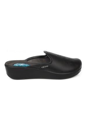 Ceyo 9932-8 Z Comfort Ön Kapali Siyah Kadın Terlik