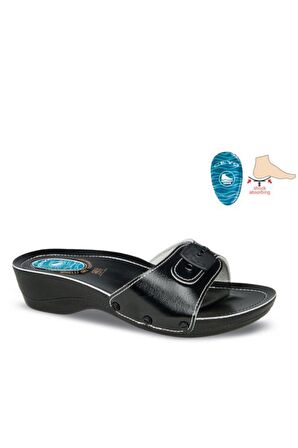 Ceyo Minelli Topuklu 2 Anatomik Jelli Kadın Terlik Siyah 35-40 