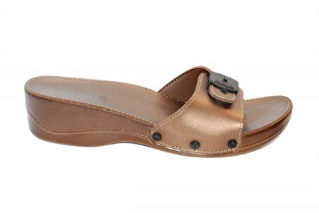 Ceyo Minelli Topuklu Anatomik Kadın Terlik  Bakır