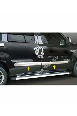 Opel Combo Krom Yan Kapı Çıtası 4 Prç. 2011-2018 P. Çelik