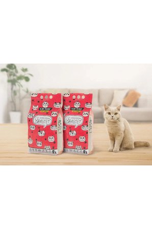 Bastet Tozsuz Kedi Kumu 2 Adet ( Doğal , Akti̇F Karbonlu)