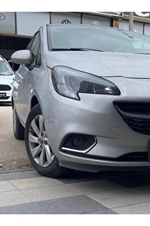 Opel Corsa E Krom Sis Farı Çerçevesi 2 Prç. 2014 Üzeri Paslanmaz Çelik