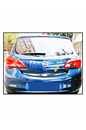 Opel Corsa E Krom Bagaj Alt Çıtası 2014 Üzeri P.çelik