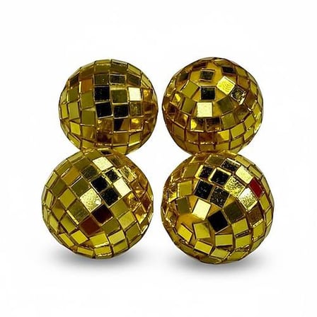 DİSKO TOPU 4 CM 6 LI GOLD