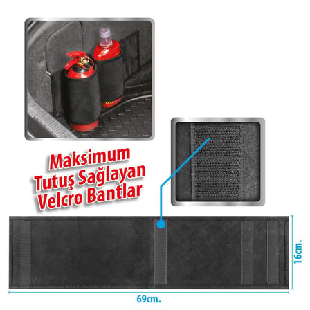 Automix Bagaj İçi Halıfleks Kalın Malzeme Sabitleyici / Cırtlı