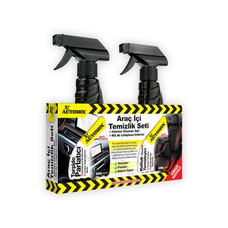 Automix Araç İçi 2li Temizlik Seti / Torpido Parlatıcı ve Koltuk Temizleyici 300ML + 300ML