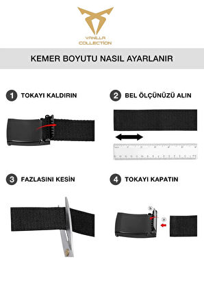 Tactikal Model Anti Alerjik YKK Metal Siyah Mat Tokalı Taktikal Tarz Siyah Palaska Bez Kemer