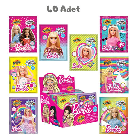 Barbie Çilek Aromalı Patlayan Şeker 7 Gr. 40 Adet