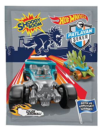 Hot Wheels Çilek Aromalı Patlayan Şeker 7 Gr. 1 Adet