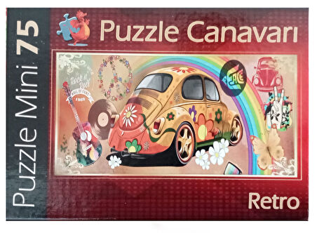 4 Adet 75 Parça Mini Puzzle Seti 4x75 Toplam 300 Parça 4 Ayrı Çeşit Pazıl